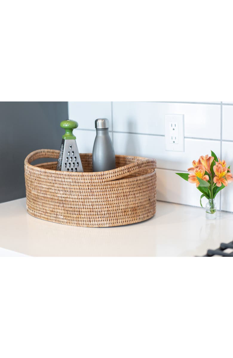 Artifacts Trading Company<sup>™</sup> Artifacts Rattan Oval Basket, Alternate, color, Honey Brown