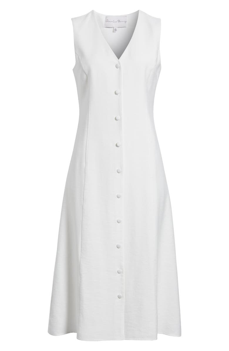 Charles Henry Button-Up Midi Dress, Alternate, color,