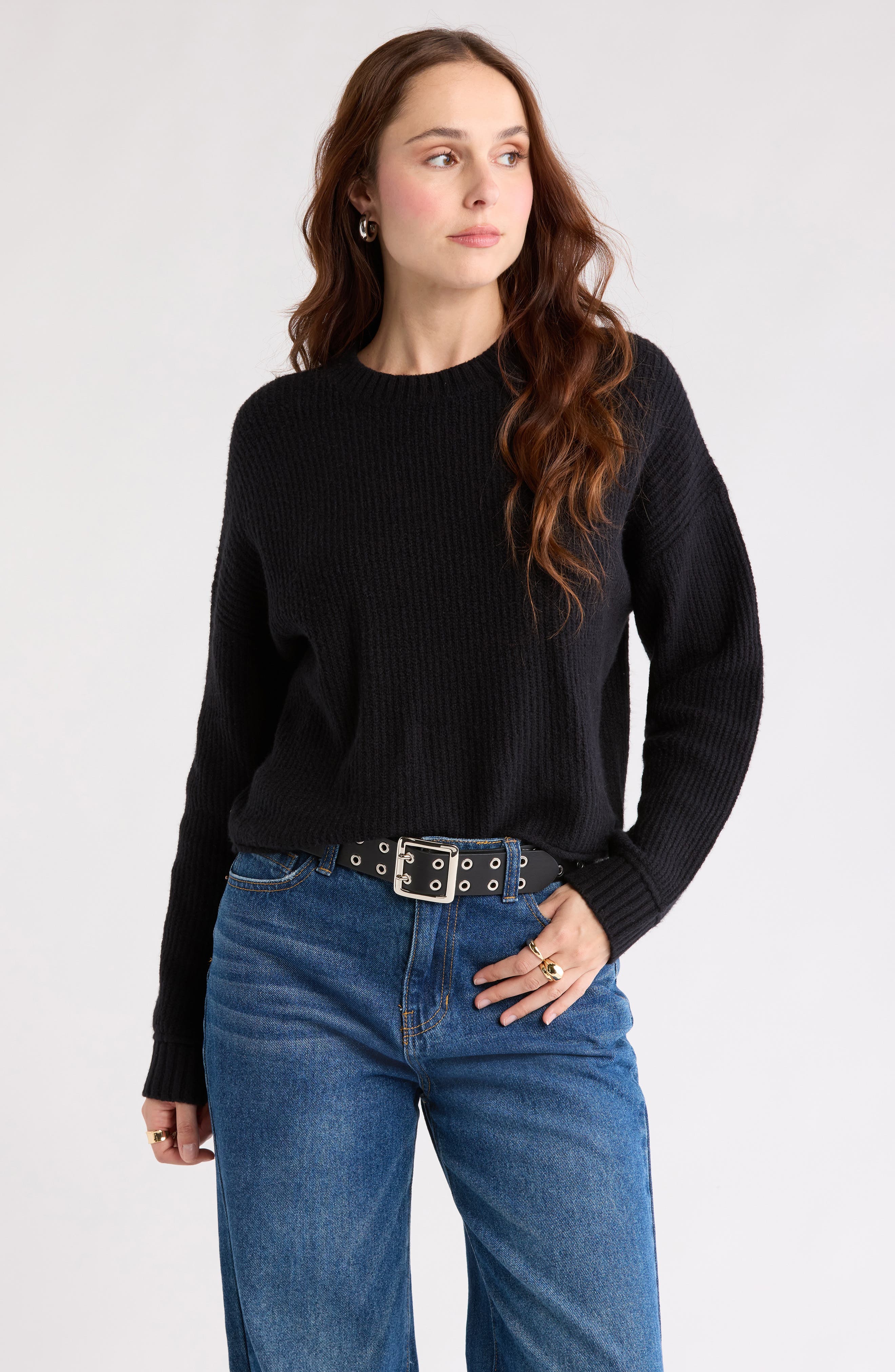 Abound Cozy Crew Pullover Sweater