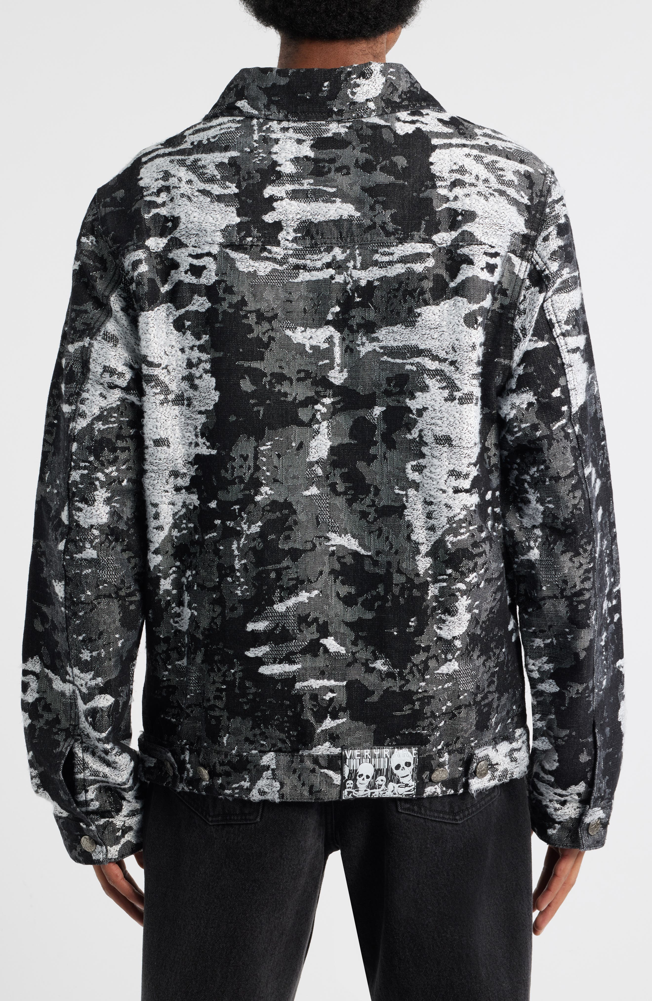 Devil Slayer Camo Jacquard Trucker Jacket - image 2