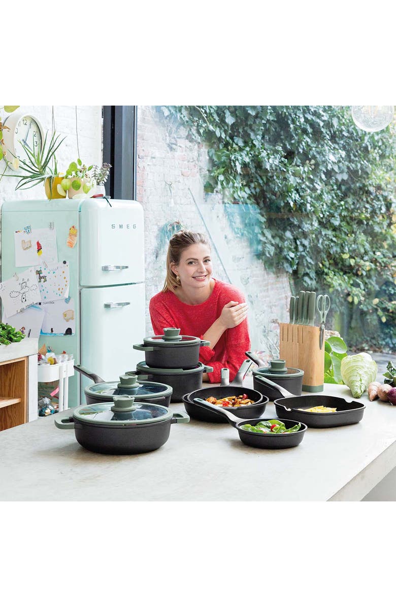 BergHOFF Leo Forest Nonstick 10.25-Inch Square Grill Pan, Alternate, color, Gray