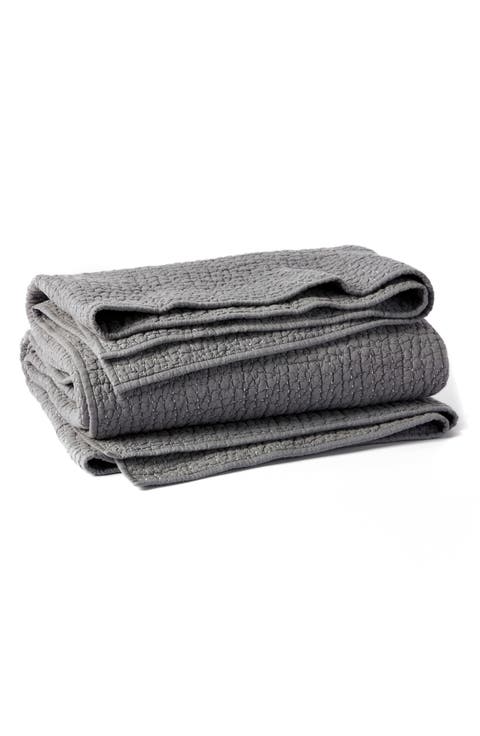 Pebbled Handstitched Organic Cotton Quilt