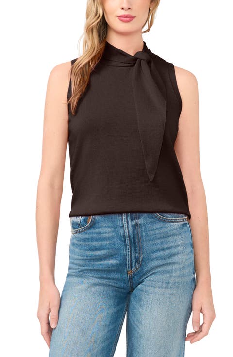 Tie Neck Sweater Tank