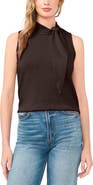 CeCe Tie Neck Sweater Tank