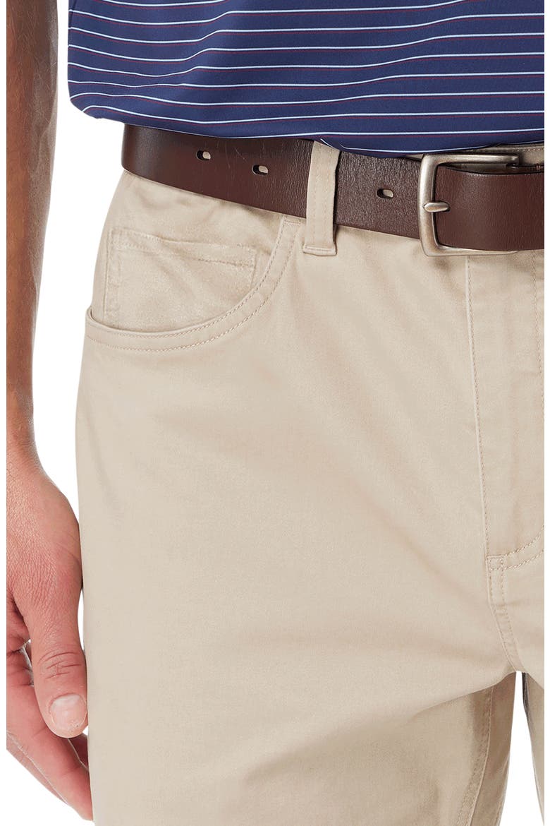 Horizon Modern Fit Stretch Cotton Blend 5-Pocket Pants, Alternate, color, KHAKI