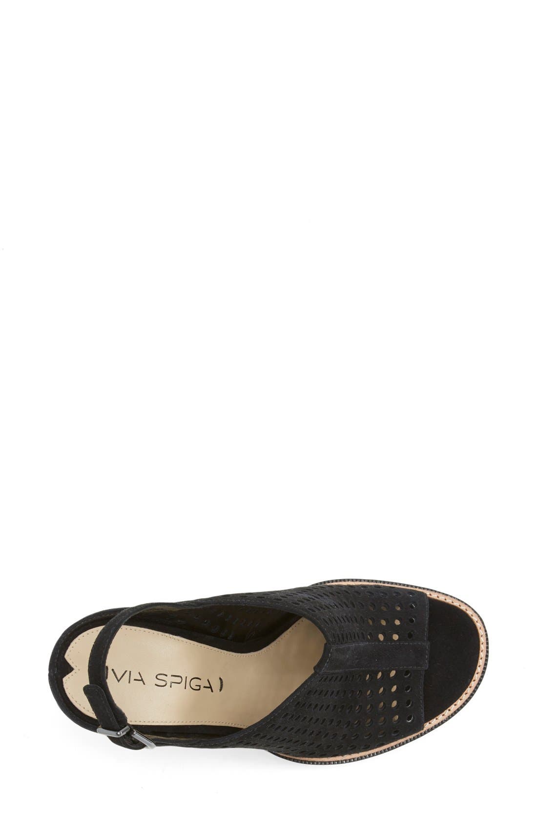 'Tasa' Sandal (Nordstrom Exclusive), Alternate, color, BLACK SUEDE