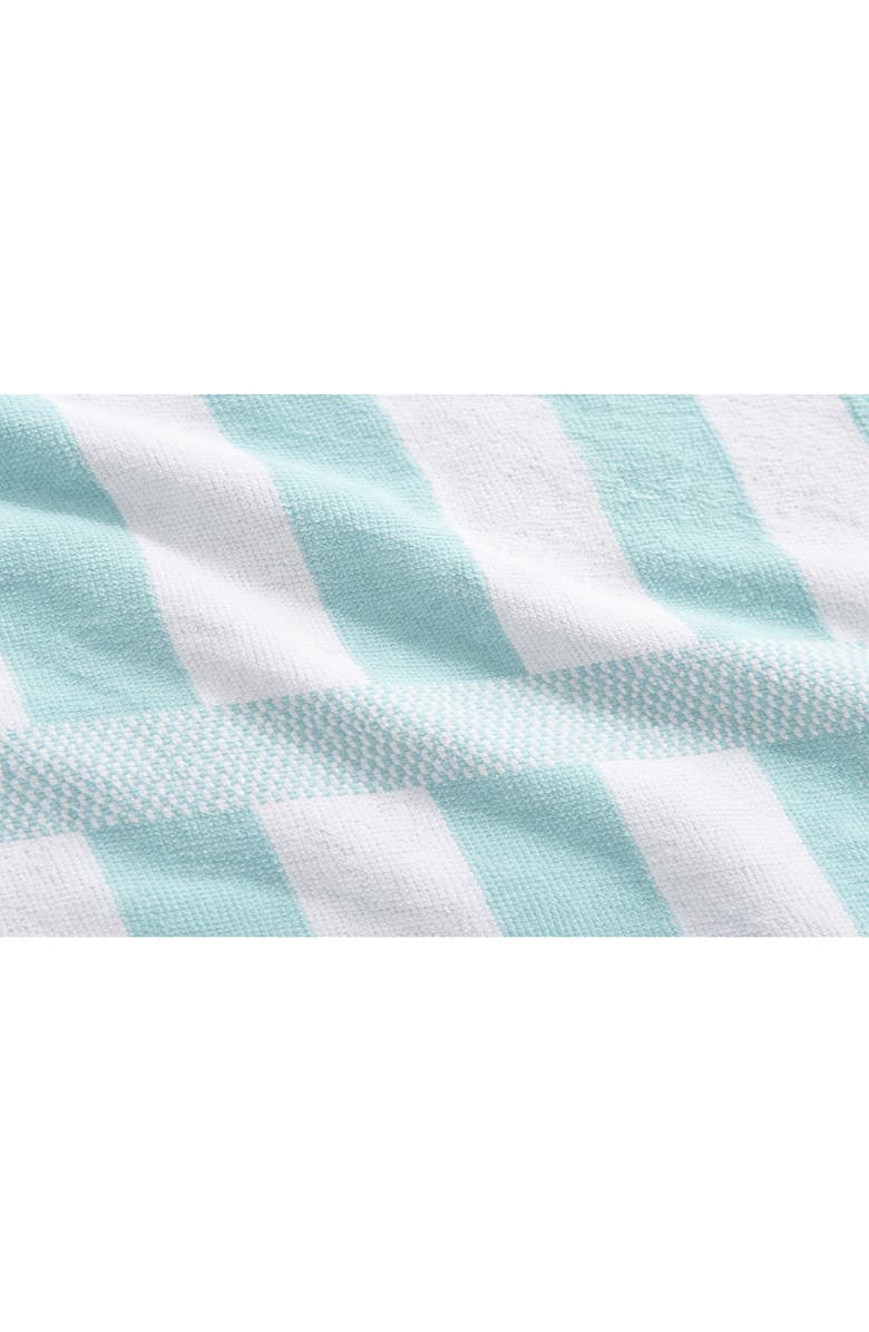 Calvin Klein Stripe Beach Towel, Alternate, color, Water Ballet/White