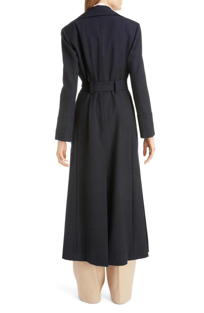 Chloé Button Detail Long Trench Coat, Alternate, color,