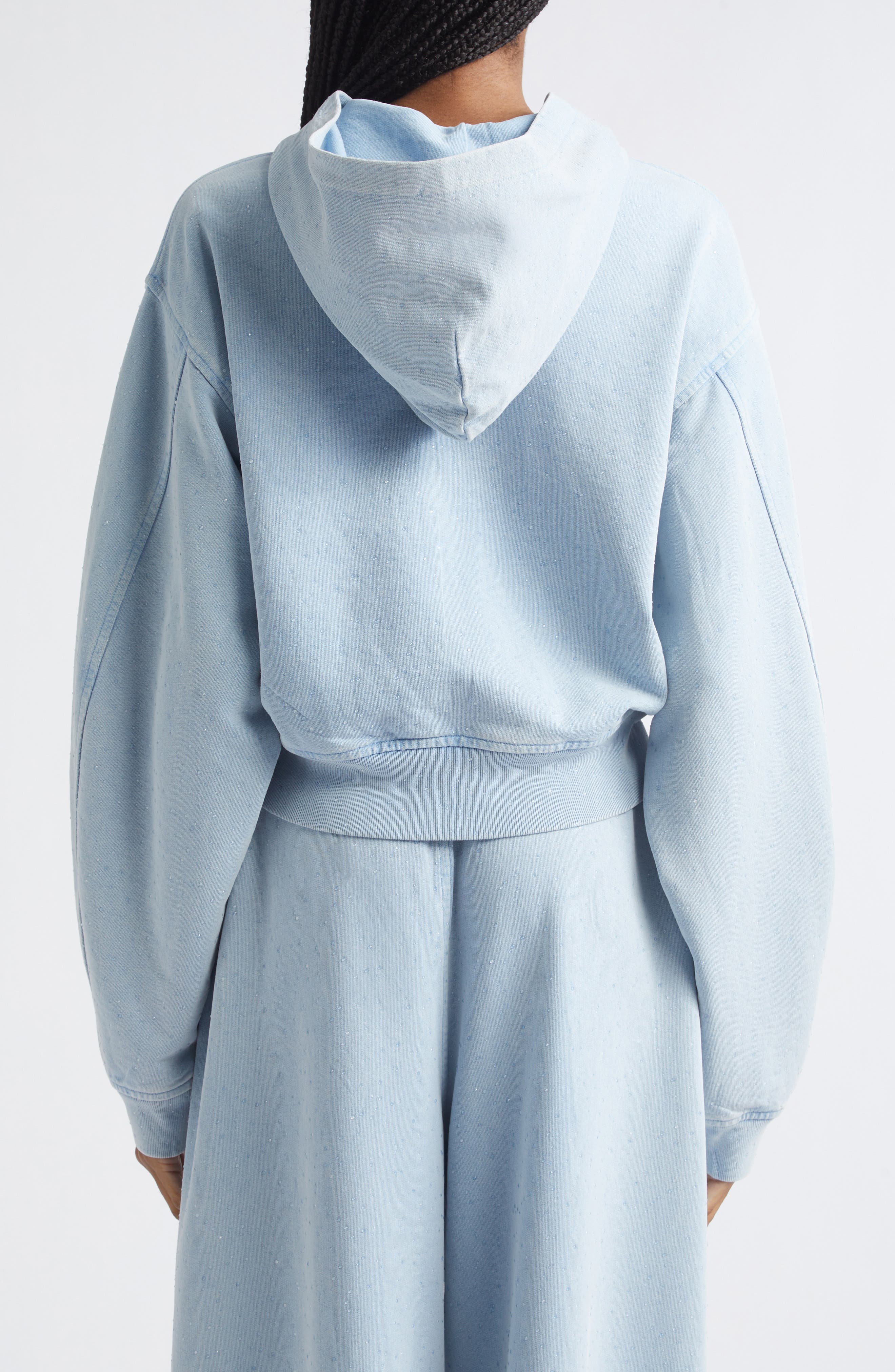 Alexander Wang Hotfix Cotton Zip Hoodie (Women) | Nordstrom