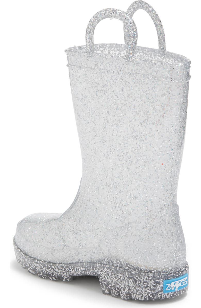 ZOOGS Glitter Rain Boot, Alternate, color,