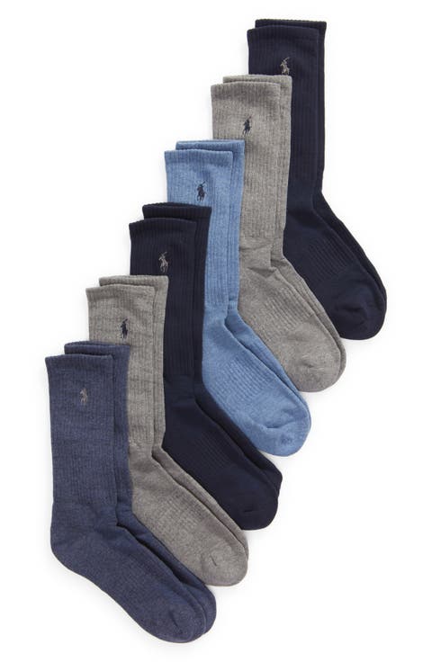 Assorted 6-Pack Crew Socks
