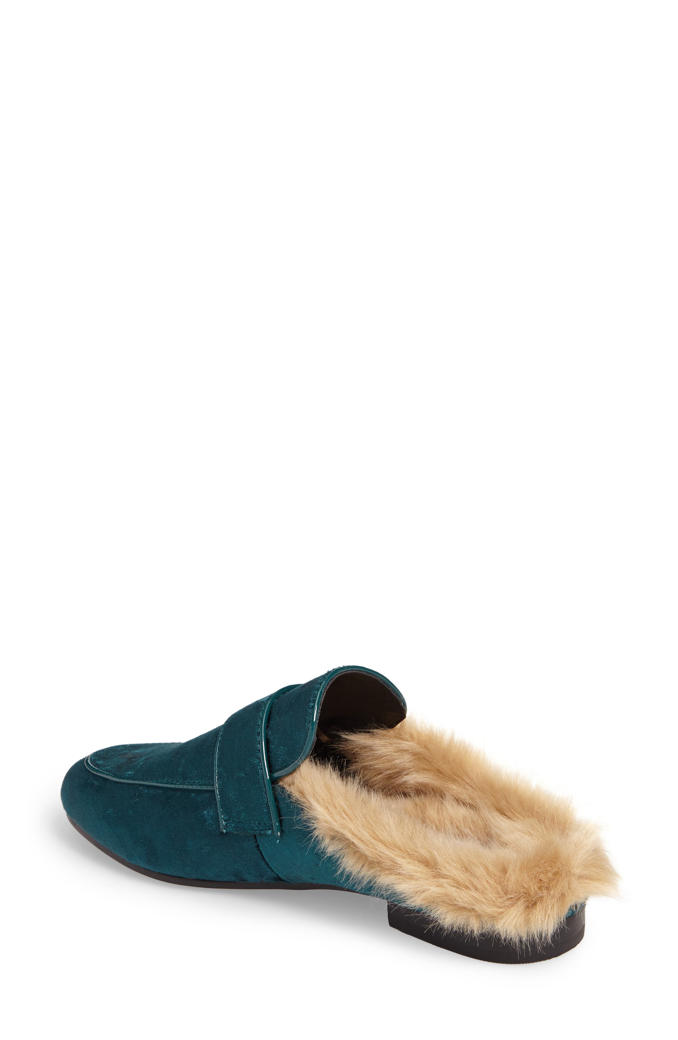 Kaden Mule, Alternate, color, GREEN FABRIC