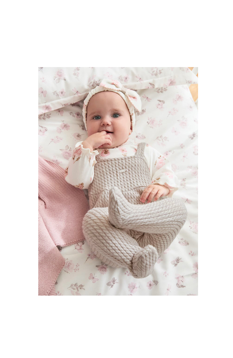 Mayoral Baby Romper and Headband Set, Alternate, color, Pink