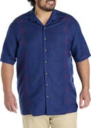 Oak Hill by DXL Big & Tall Embroidered Sport Shirt