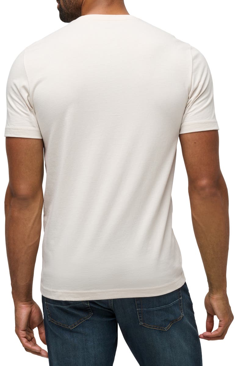 TravisMathew Hot Buttered Rum Embroidered Pocket T-Shirt, Alternate, color, Moonbeam