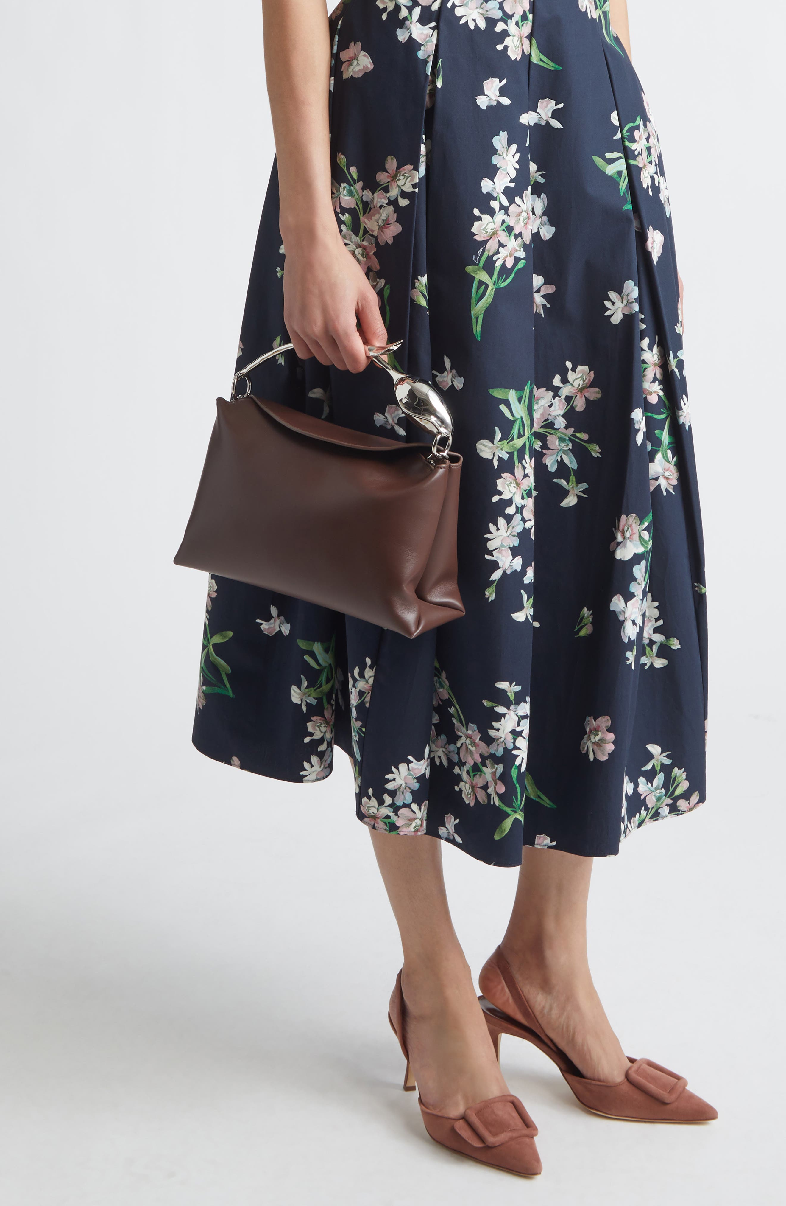 Erdem Medium Bloom Bag, Alternate, color, Chestnut