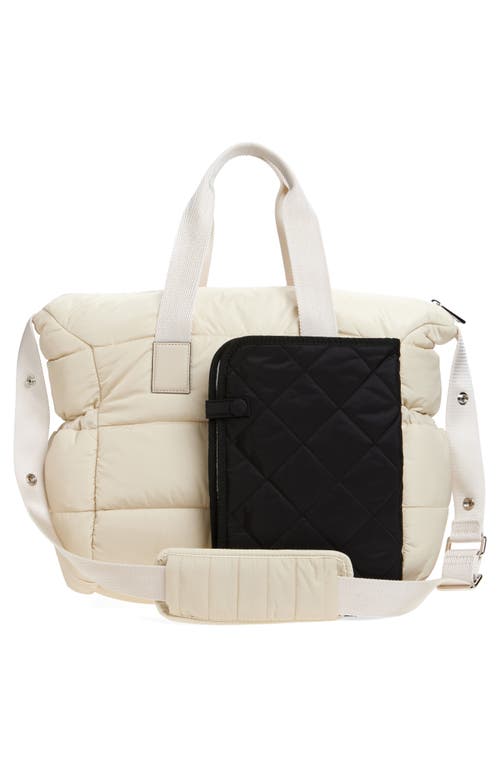 Moncler Mommy Quilted Diaper Bag In Sand
