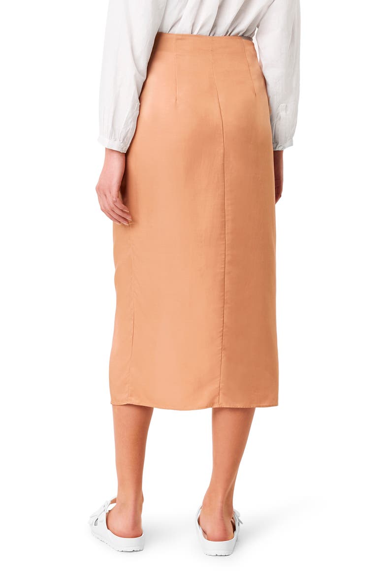 Gabina Drape Skirt, Alternate, color, BLUSHED TAN
