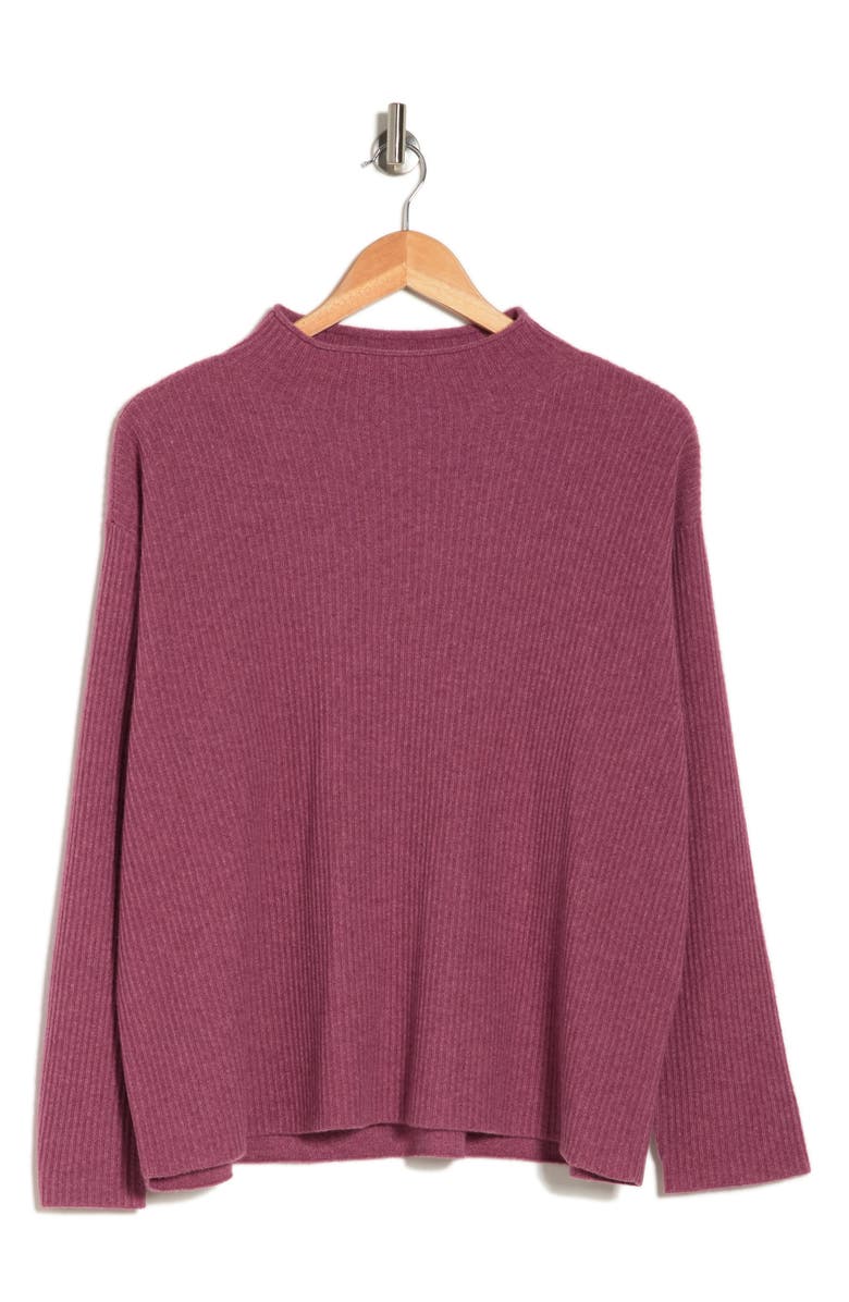 Eileen Fisher Mock Neck Cashmere Sweater, Alternate, color, 