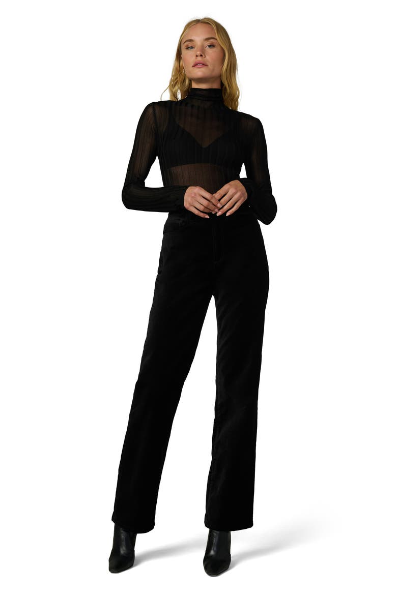 The Lana Ribbed Turtleneck, Alternate, color, BLACK