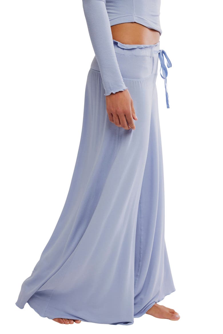 Dream State Wide Leg Lounge Pants, Alternate, color, STILLWATER