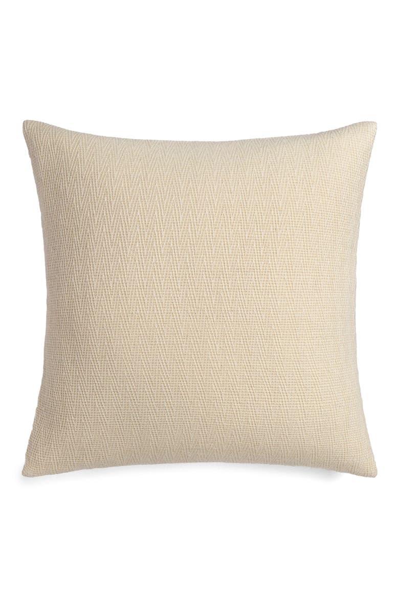 Ivory Chevron Accent Pillow, Main, color, IVORY