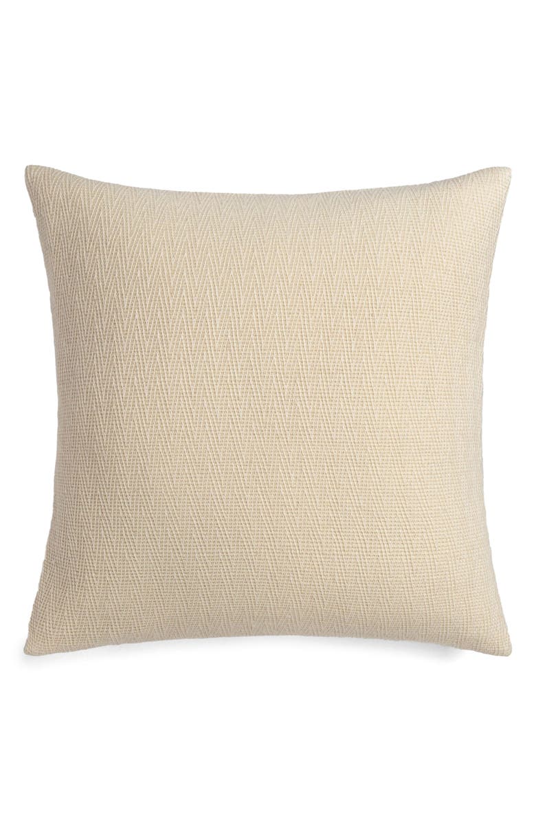 Crane Air Ivory Chevron Accent Pillow, Main, color, Ivory