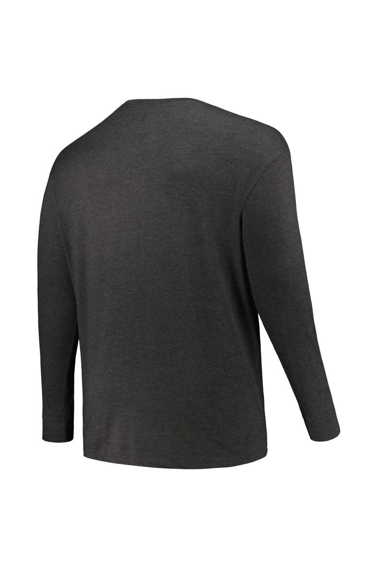 Men's Champion Charcoal Clemson Tigers Big & Tall Arch Long Sleeve T-Shirt, Alternate, color, Charcoal