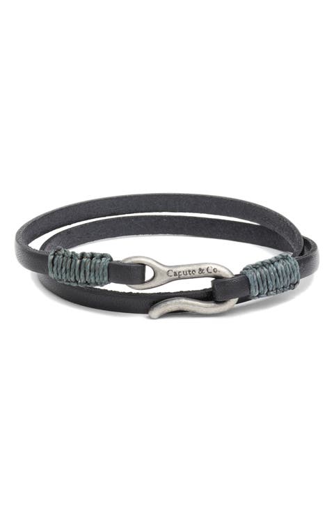 Leather Double Wrap Bracelet