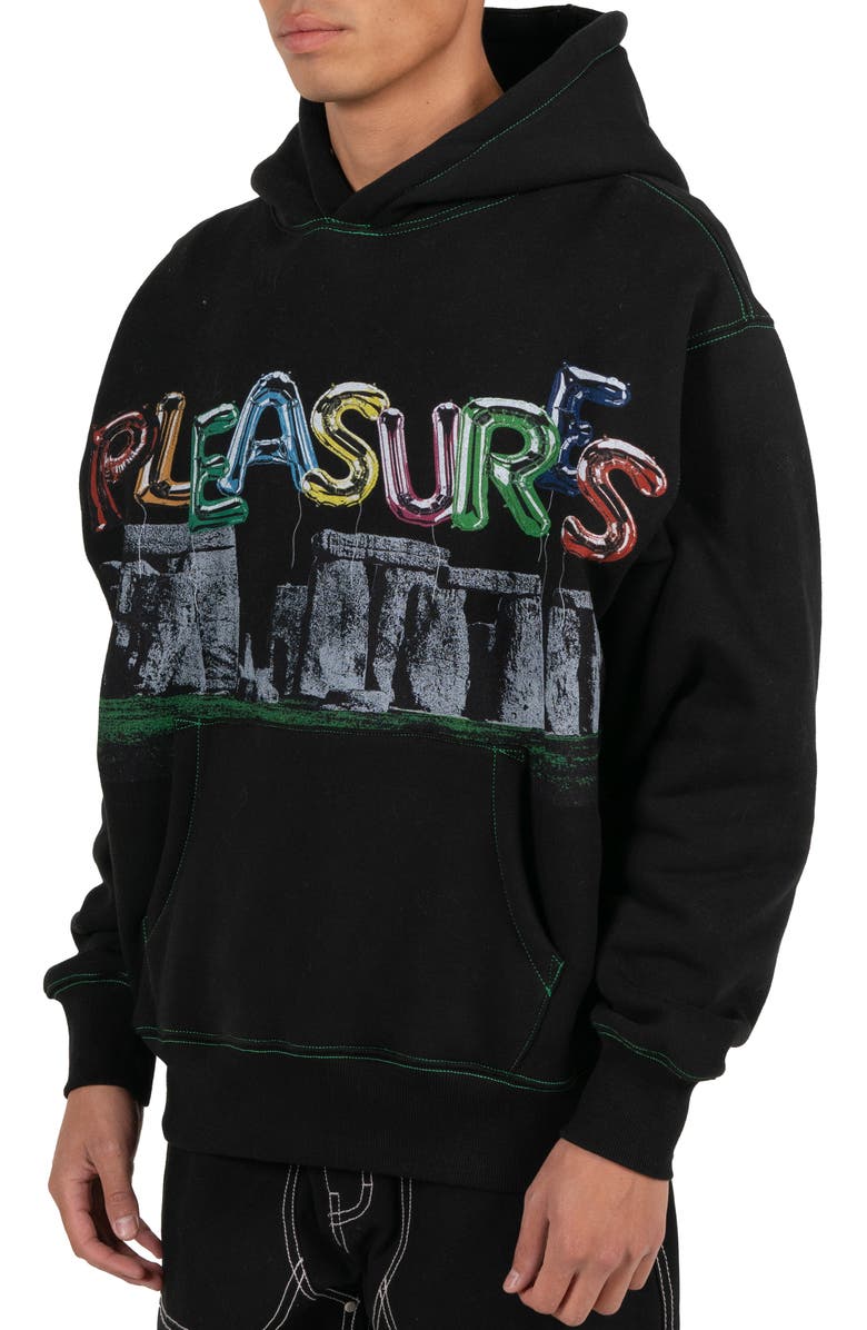PLEASURES Stonehenge Graphic Hoodie, Alternate, color, 