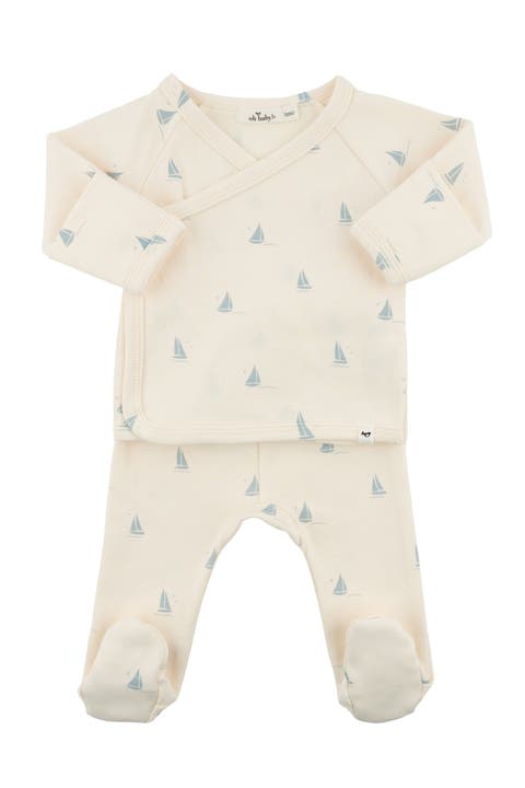 Mini Sailboats Kimono Set