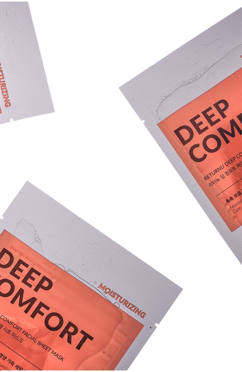 Returnu Deep Comfort Facial Sheet Mask, Alternate, color, 