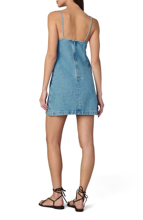 Joe's Jeans Sleeveless Denim Shift Dress In Blue