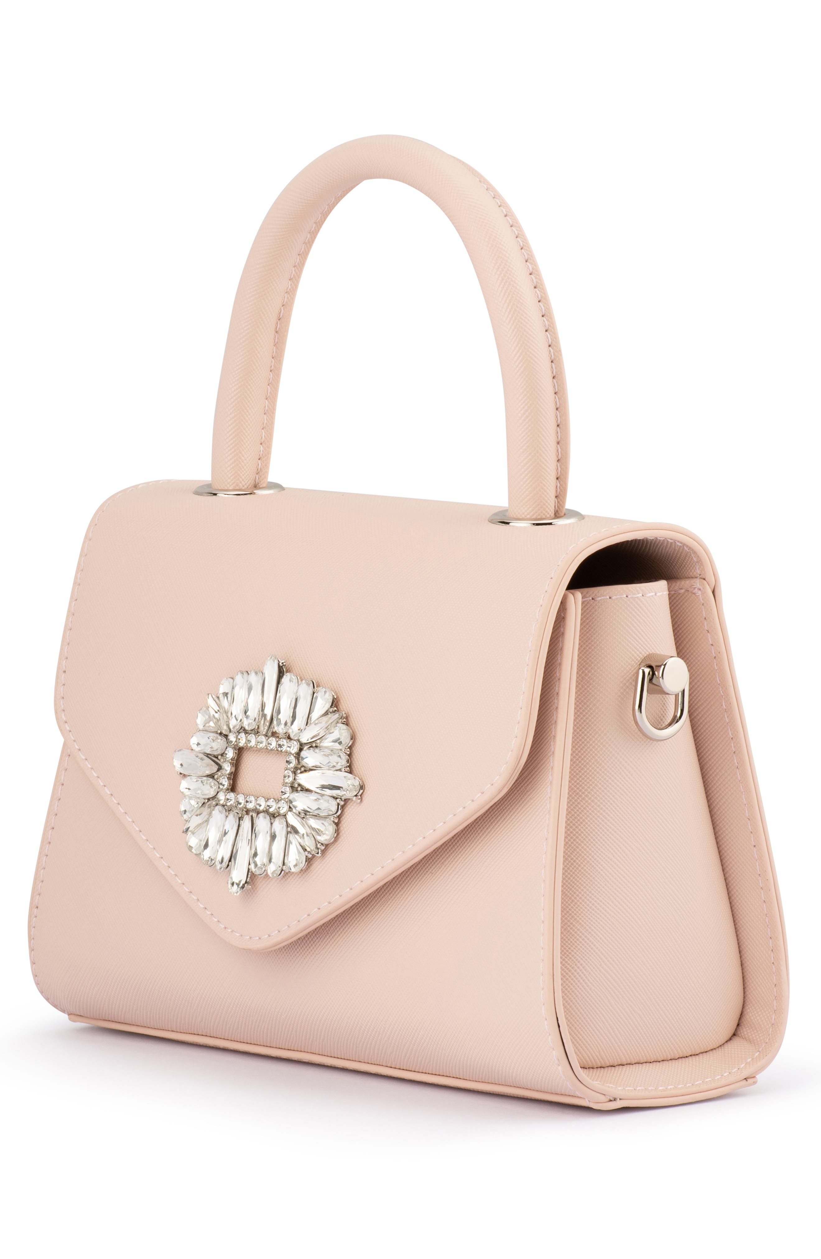 Alejandra Embellished Top Handle Bag, Alternate, color, BLUSH