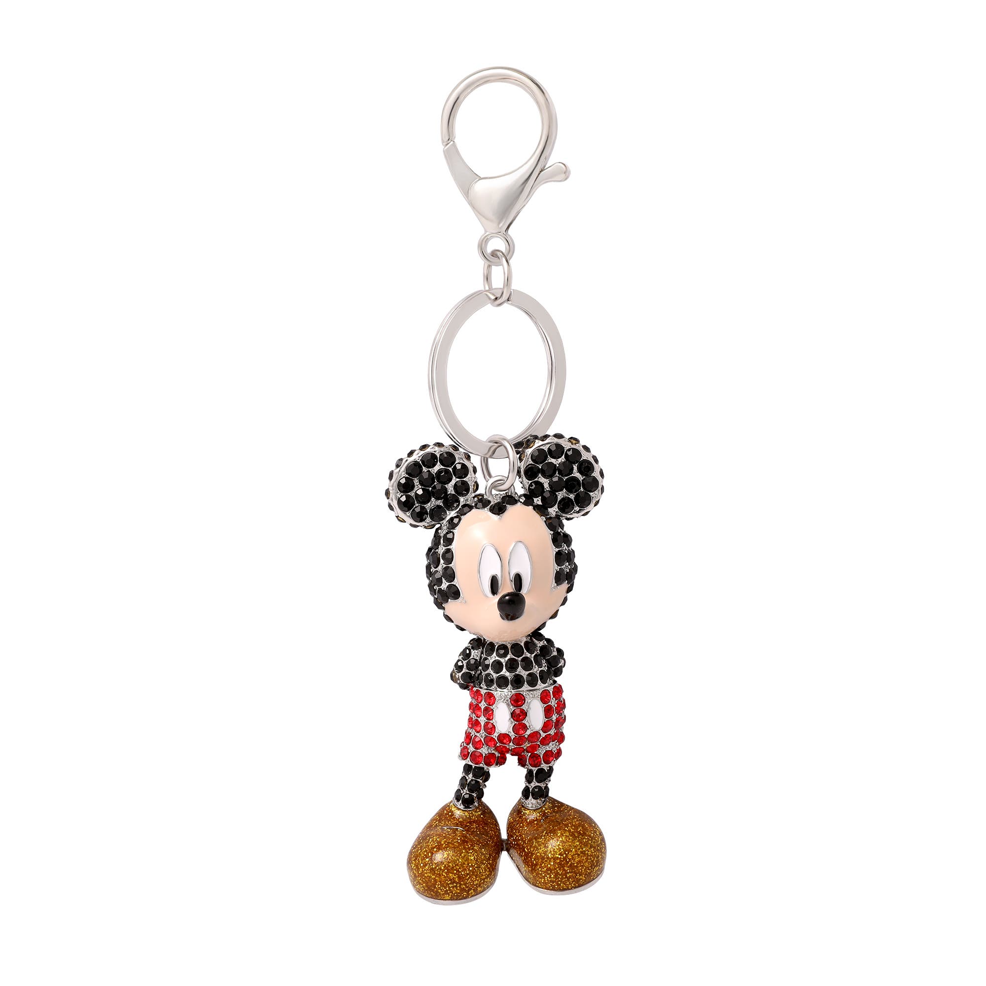 Mickey Mouse Pavé Crystal Bag Charm Keychain, Officially Licensed, Main, color, Multi