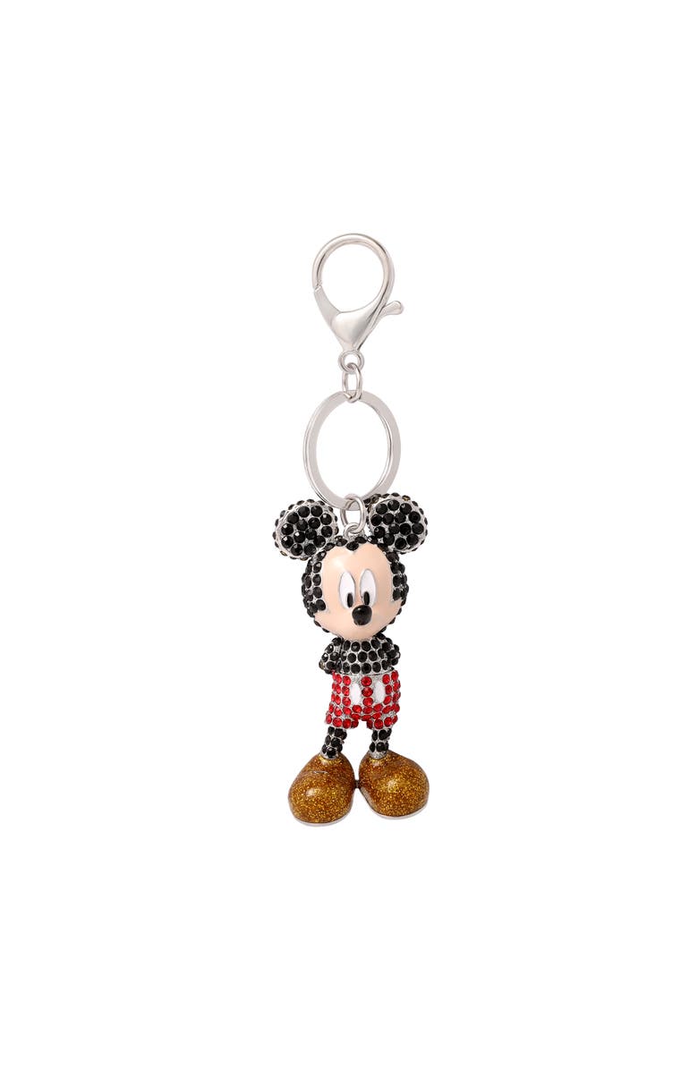 Disney Mickey Mouse Pavé Crystal Bag Charm Keychain, Officially Licensed, Main, color, Multi