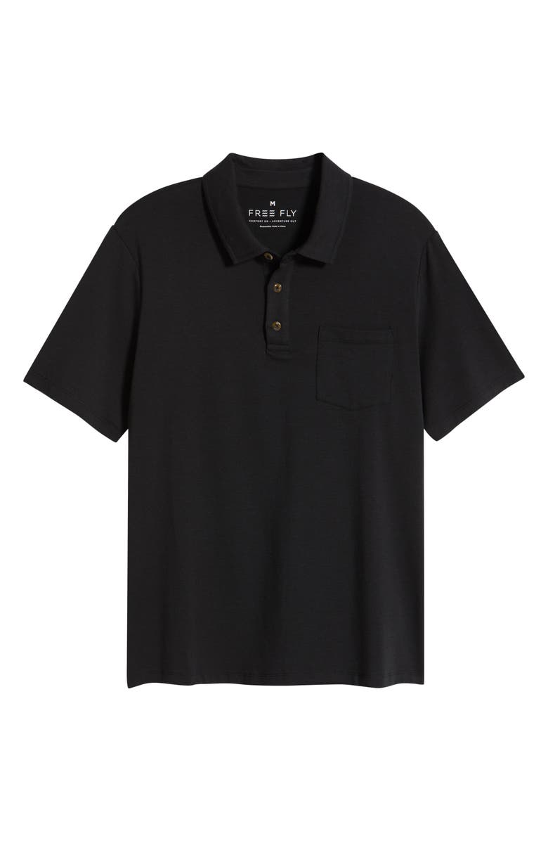 Free Fly Current Performance Polo, Alternate, color, Black