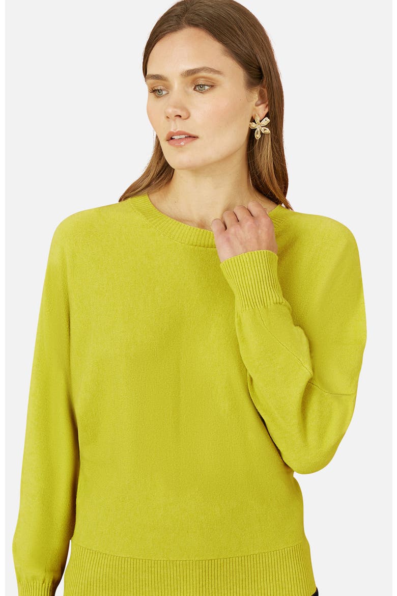 Knitted Batwing Jumper, Alternate, color, Lime