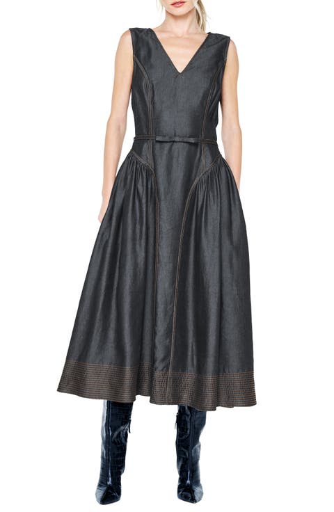 Bruni Sleeveless Fit & Flare Dress