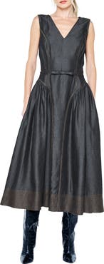 CIEBON Bruni Sleeveless Fit & Flare Dress