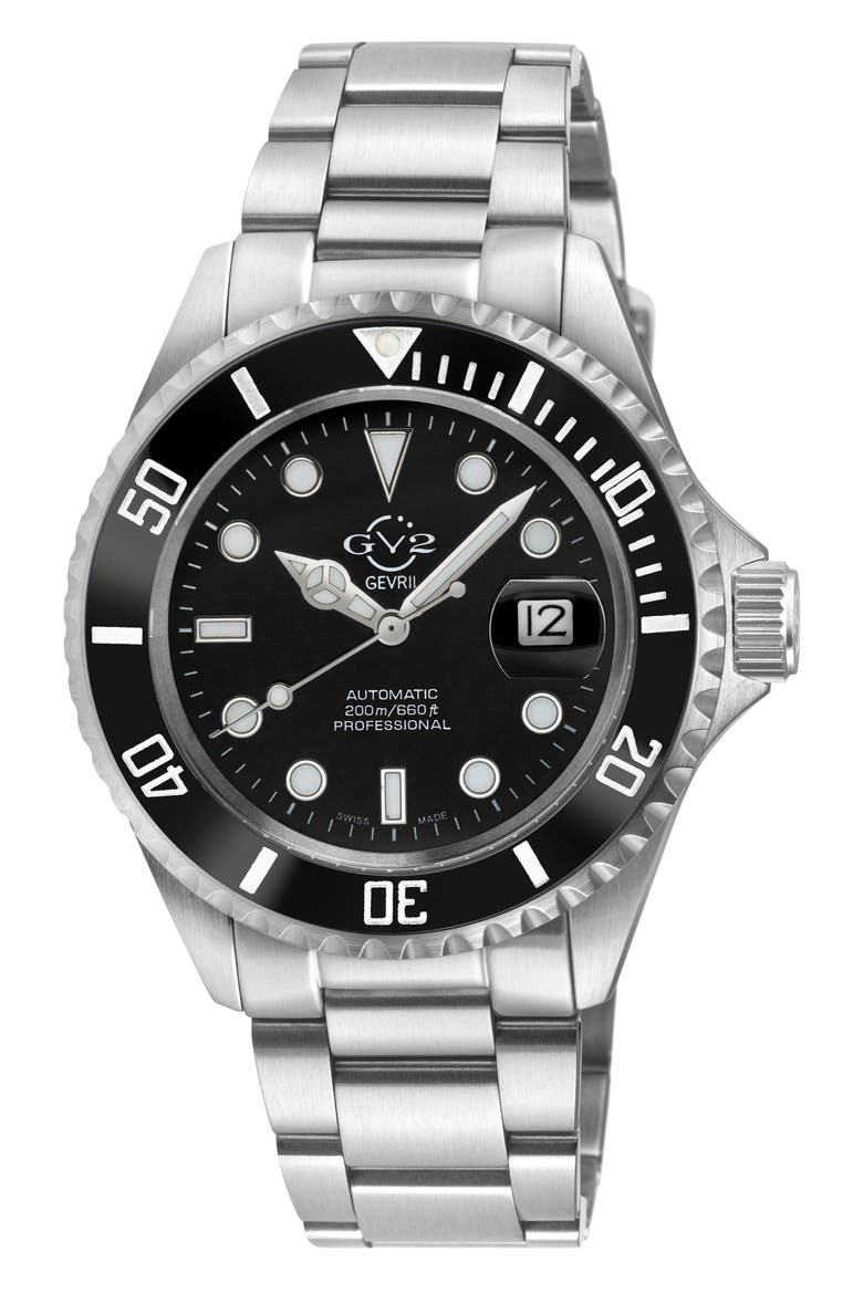Liguria Swiss Automatic Bracelet Watch, 42mm, Main, color, SILVER