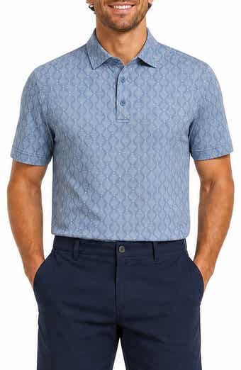 Brush Stroke Stripe Performance Polo