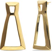 UNODE50 Gold-tone Sculptural Drop Earrings