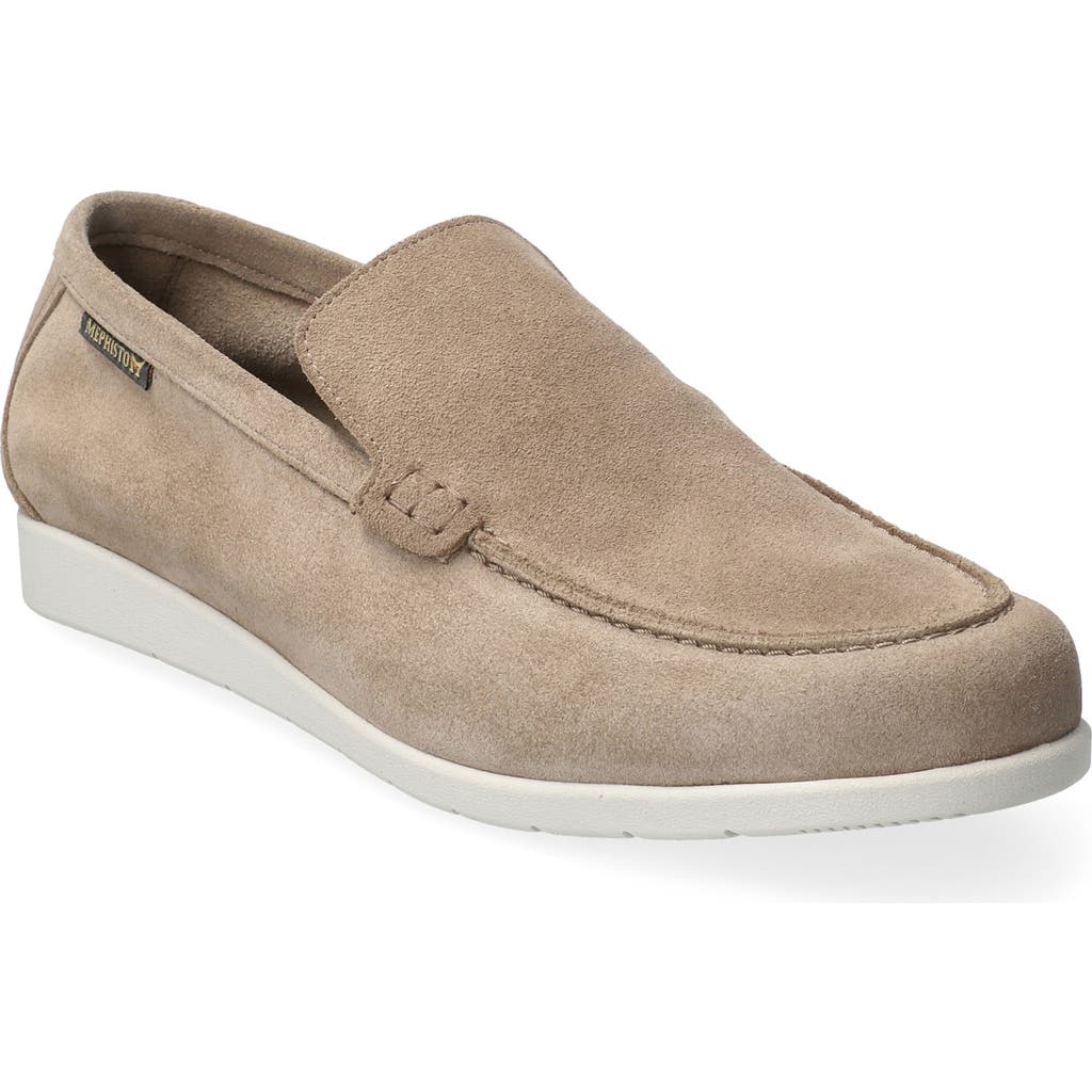Mephisto Valner Slip-on Sneaker In Taupe Velours