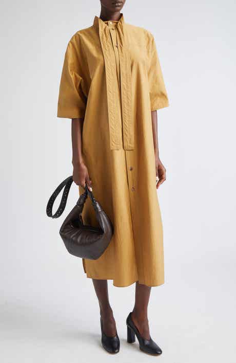 Reversible Washed Cotton & Silk Tube Dress