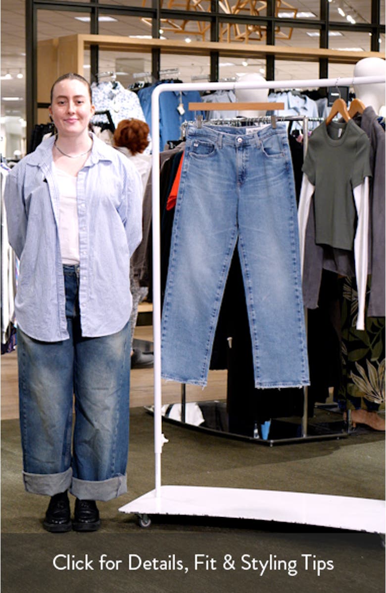 Brinley Mid Rise Crop Straight Leg Jeans, sales video thumbnail