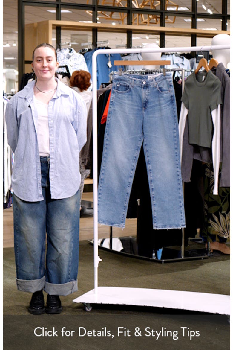Brinley Mid Rise Crop Straight Leg Jeans video