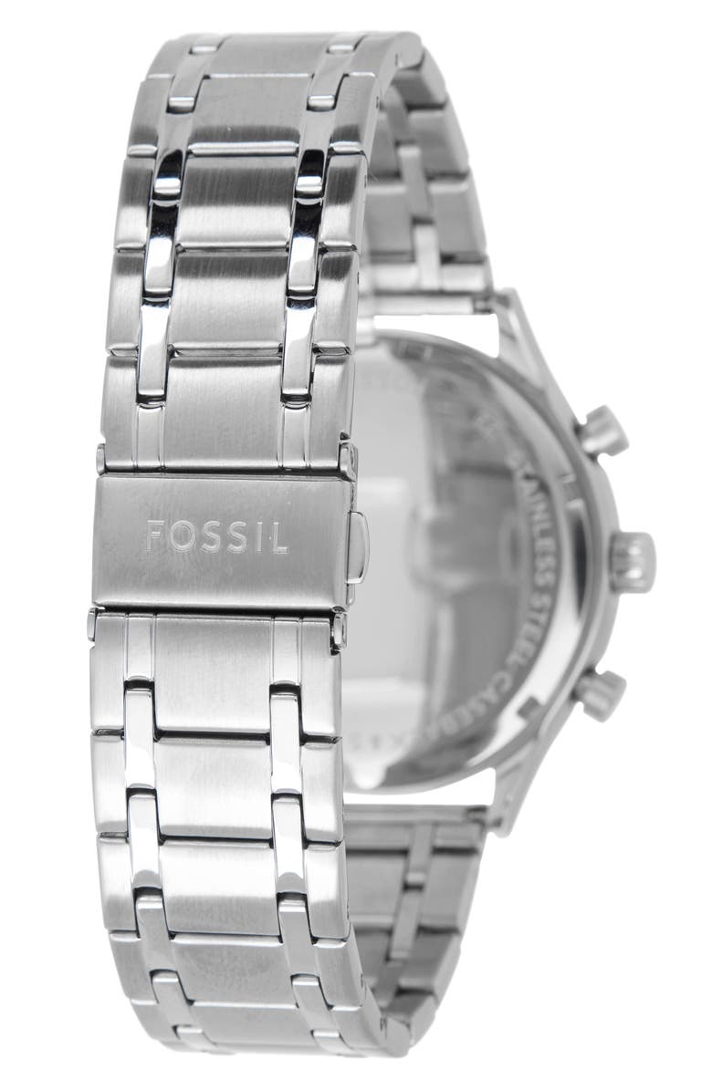 Fossil Fenmore Multifunction Bracelet Watch, 44mm, Alternate, color, Silver