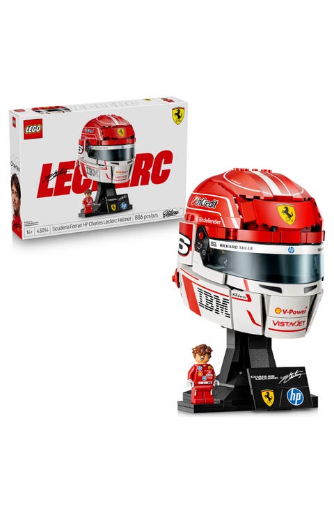 Kids' Scuderia Ferrari HP Charles Leclerc Helmet Building Set 43014