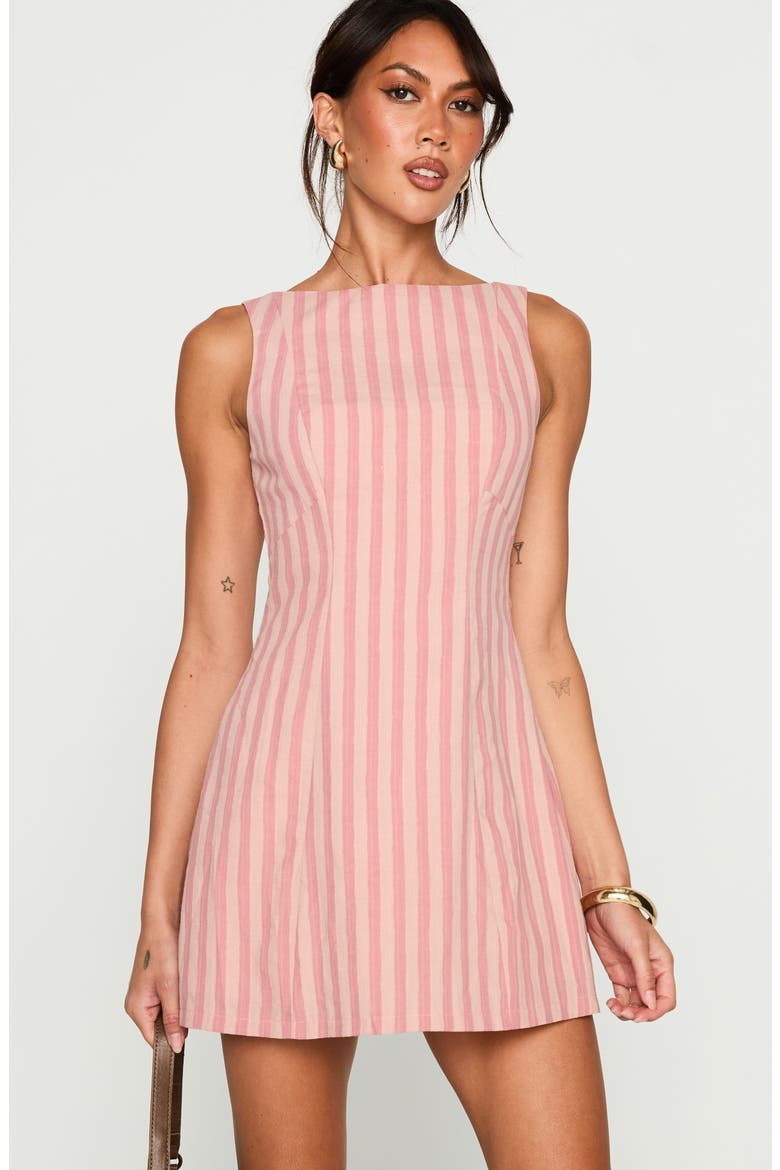 Auggie Sleeveless Minidress, Alternate, color, PINK